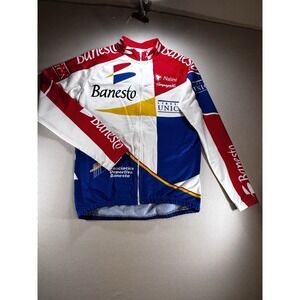 Vintage 90's Banesto Cycling Jersey Jacket by Nalini Size 4  ( Size S/M) Active